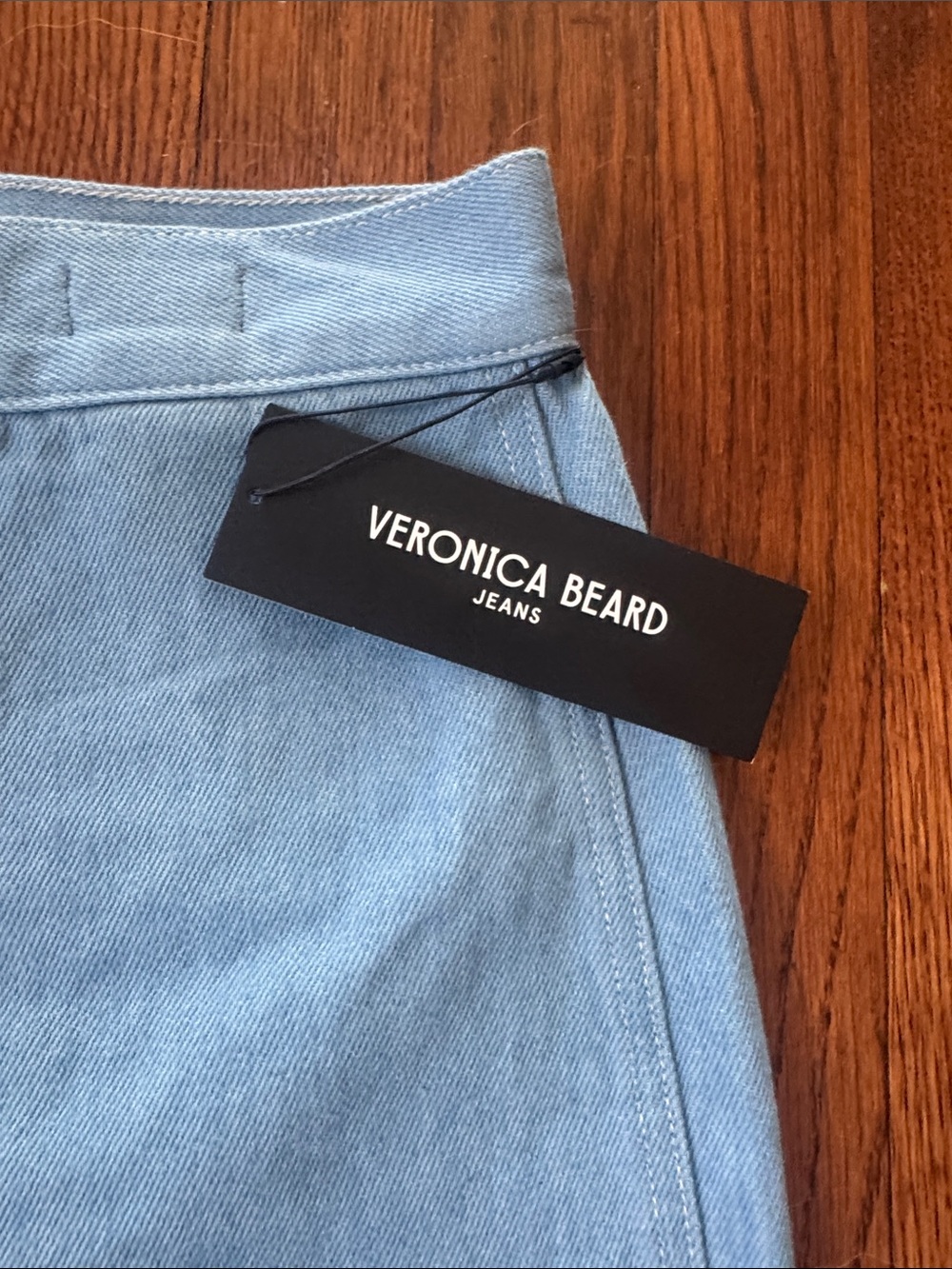 Veronica Beard Light Blue crosbie High-Rise Wide-Leg Jeans - Picture 4 of 5